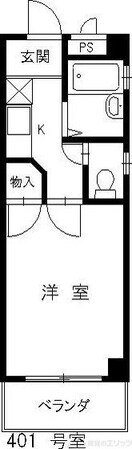サンコーポウエノの物件間取画像